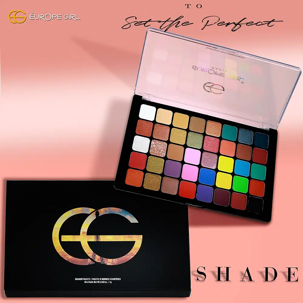 Product photography for cosmetics makeup shade pallet product in mumbai