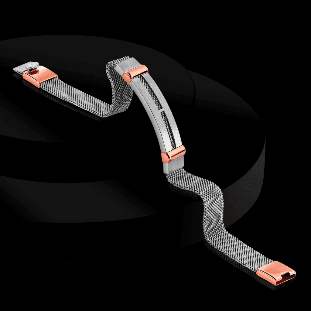 Eclucive Men's Jewellery Tabletop Photography for Platinum and gold Bracelet in Mumbai Photography Studio